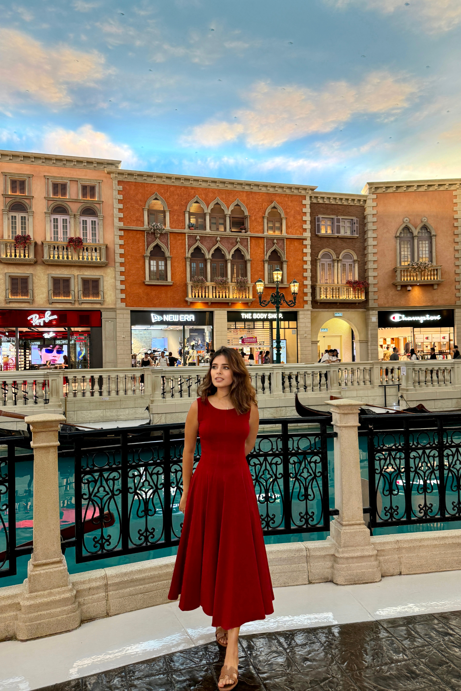 Florence Red Midi Sundress