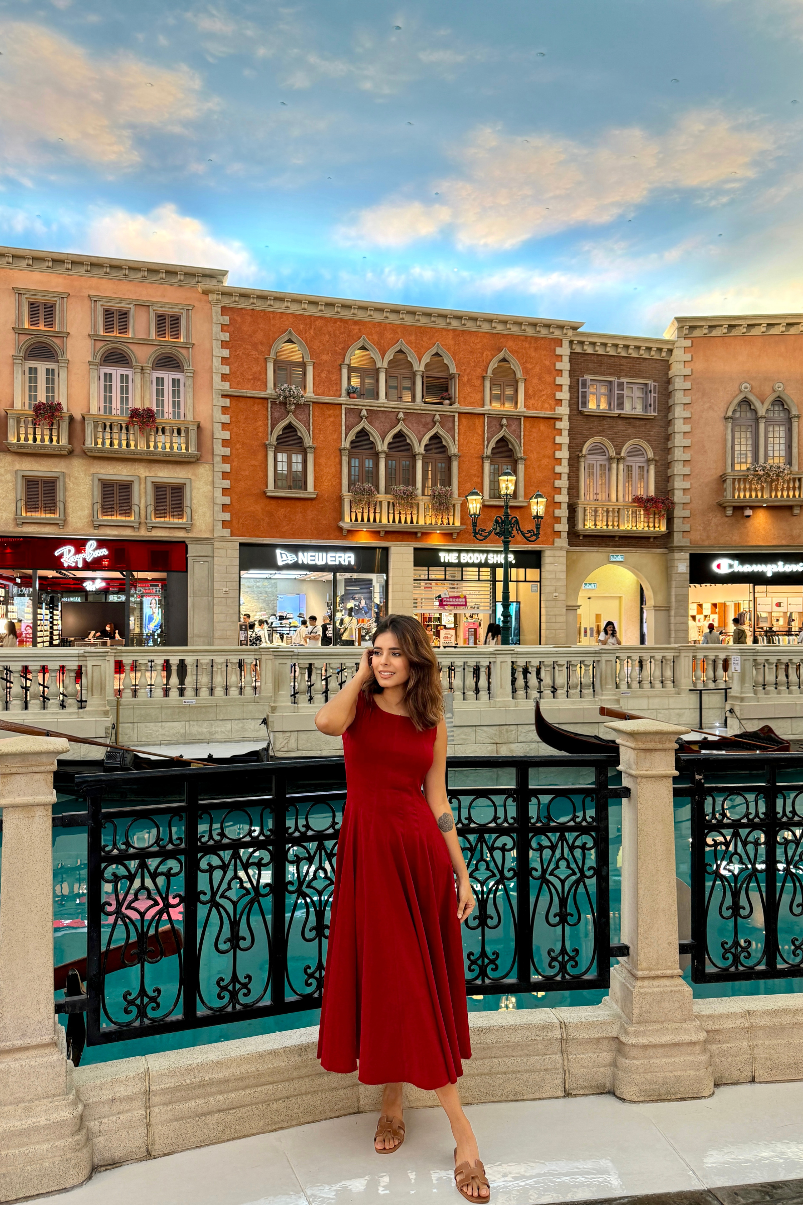 Florence Red Midi Sundress